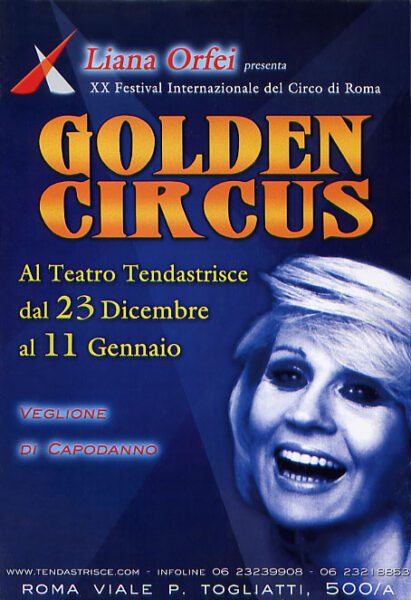 20° GOLDEN CIRCUS FESTIVAL (Liana Orfei): Programma