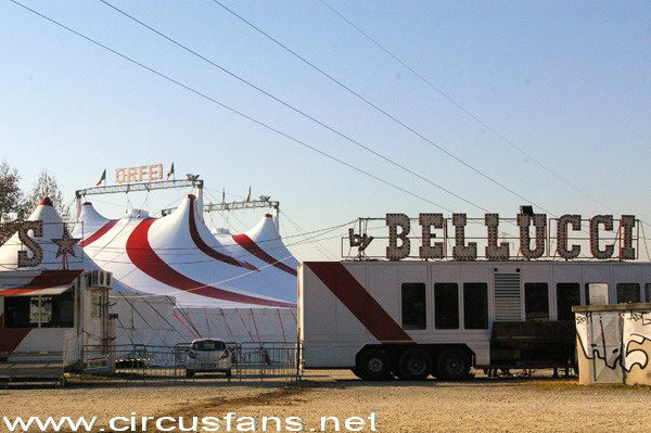 CIRCO BELLUCCI+MARIO ORFEI: A Torino il nuovo chapiteau!