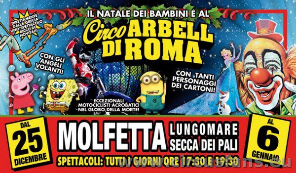 RIENTRA IN ITALIA IL CIRCO ARBELL