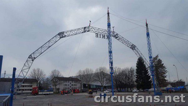 CIRCO KNIE (Svizzera): Le foto della nuova antenna ad arco 