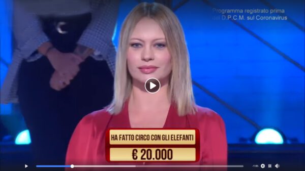 TV: ANNA FALCHI E IL CIRCO CON ELEFANTI