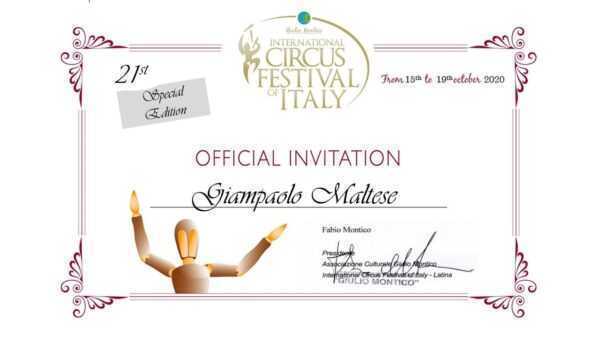 GIAMPAOLO MALTESE AL 21° CIRCUS FESTIVAL OF ITALY Latina