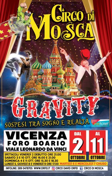A Vicenza il nuovo show "Gravity" 