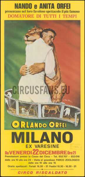 ORLANDO ORFEI: La carriera da domatore (Video 1992) - WORLD CIRCUS ARTIST