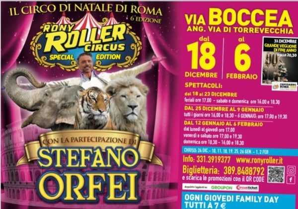 CIRCO RONY ROLLER: La pubblicità di Roma
