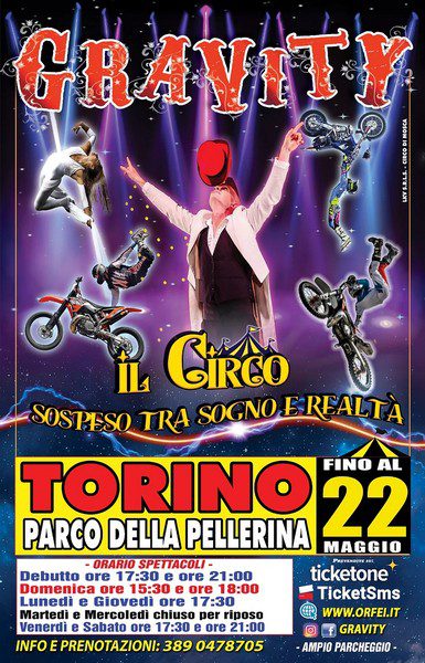 CIRCO GRAVITY NEWS SHOW A TORINO