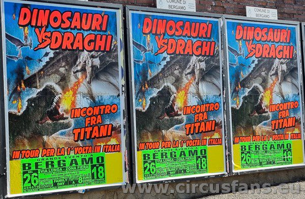 DINOSAURI IN CITTA' prime foto da Bergamo
