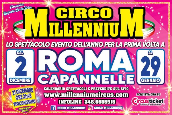 MILLENNIUM CIRCUS PER NATALE A ROMA