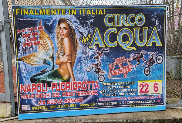 CIRCO NELL'ACQUA DA NAPOLI gli esterni