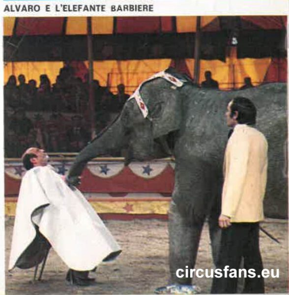L'ULTIMO ELEFANTE BARBIERE circo citta di roma alvaro bizzarro