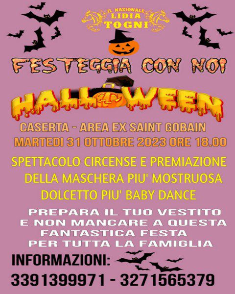 HALLOWEEN 2023 AL CIRCO LIDIA TOGNI