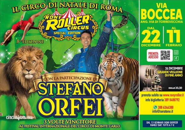 CIRCO RONY ROLLER E STEFANO ORFEI A I FATTI VOSTRI