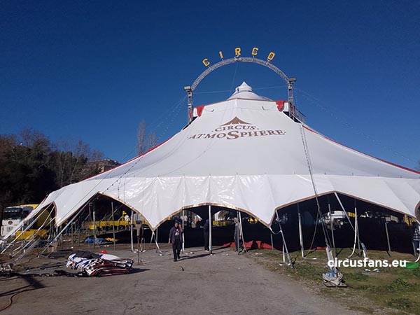 MONTAGGIO DEL NUOVO CHAPITEAU DEL CIRCUS ATMOSPHERE