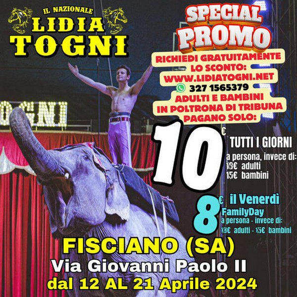 CIRCO LIDIA TOGNI (VINICIO TOGNI) A FISCIANO FOTO SHOW