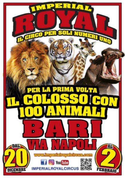 IMPERIAL ROYAL CIRCUS A BARI PER NATALE 2024