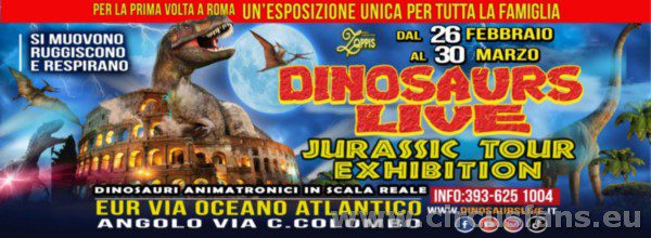 DINOSAURUS LIVE SHOW A ROMA: FOTO STRUTTURE