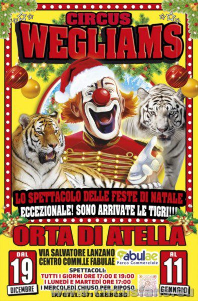 CIRCUS WEGLIAMS PER NATALE 2025 A .....