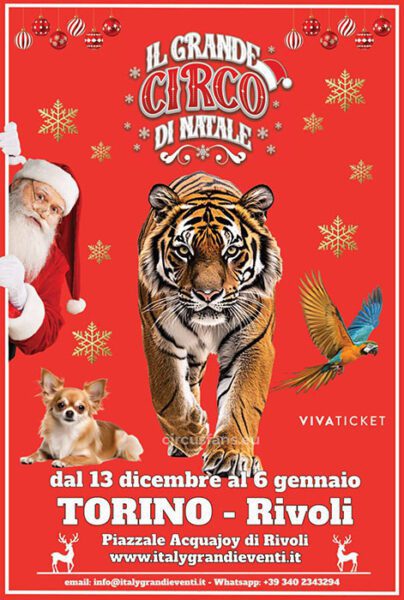 IL GRANDE CIRCO DI NATALE A RIVOLI - TORINO le strutture