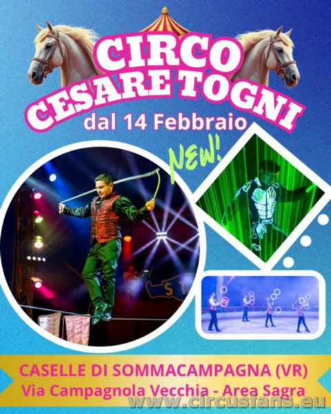 CIRCO CESARE TOGNI: IL PROGRAMMA ATTUALE