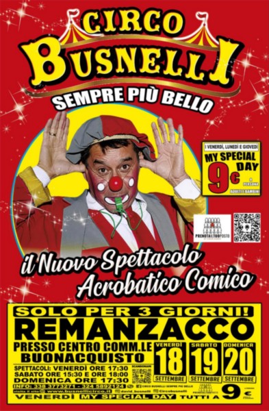 FIOCCO AZZURRO AL CIRCO BUSNELLI: E' NATO DAMIAN BOBBA BUSNELLI