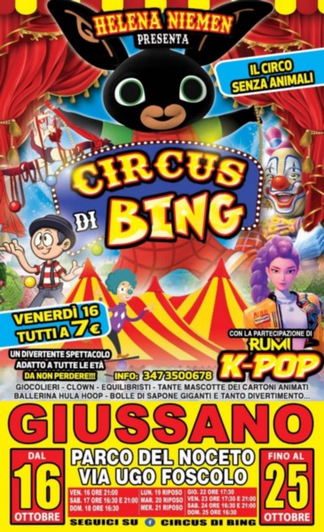 CIRCUS DI BING INVERNO 2026-27: programma e foto