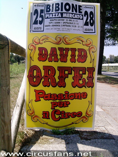 CIRCO DAVID ORFEI: foto pubblicità a Bibione