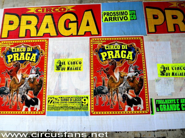 CIRCO DI PRAGA (MONTI) A SURBO: La pubblicità