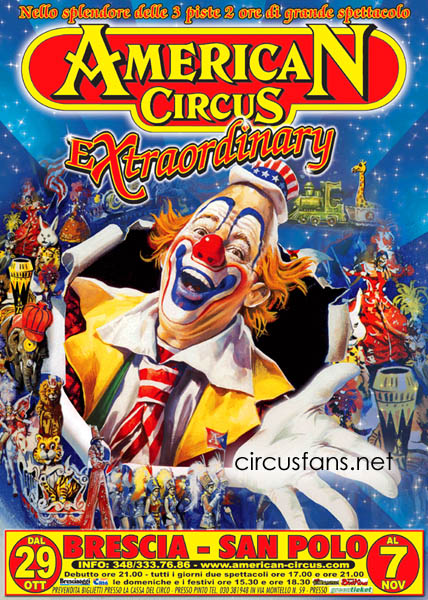DA DOMANI SERA E' NUOVAMENTE AMERICAN CIRCUS