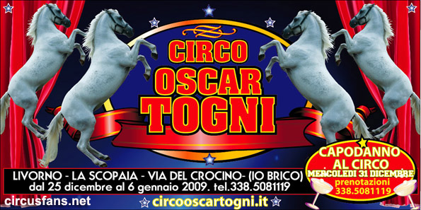 CIRCO OSCAR TOGNI: Il programma di Livorno